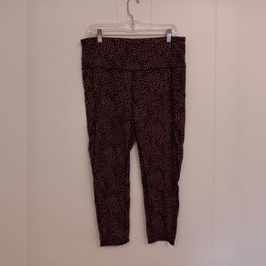 J. Jill  Fit Performance Hi-rise  7/8 Polka Dot patterned Active  Leggings